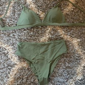 Olive green bikini